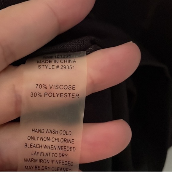 Soft Surroundings Beaded V Neckline Boho Navy Lightweight Poncho top Large - Picture 7 of 7